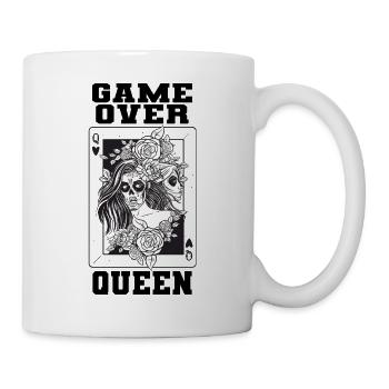 Game Over Queen Königin Spielkarte Q - Tasse - Weiß - Rechts