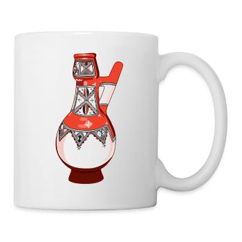 Poterie kabyle Amazigh - Mug blanc - blanc - Droite