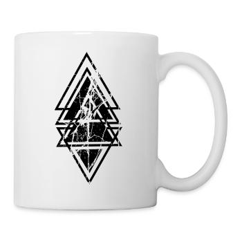 triangle black - Tasse - Weiß - Rechts