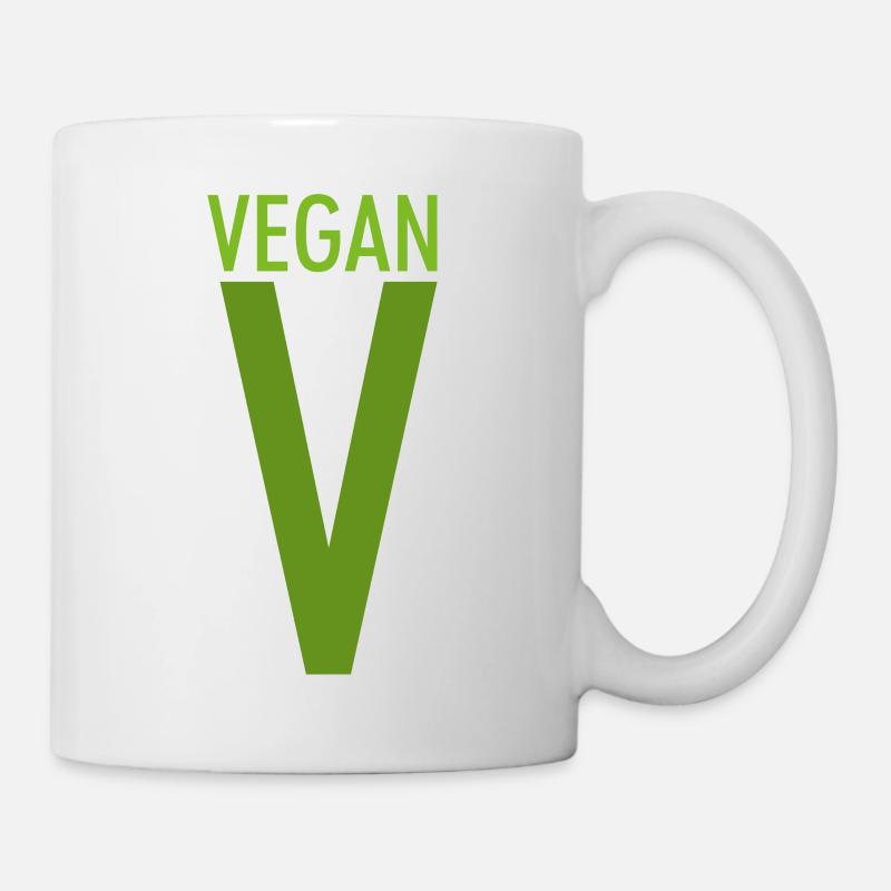 VEGAN V - Mug - white
