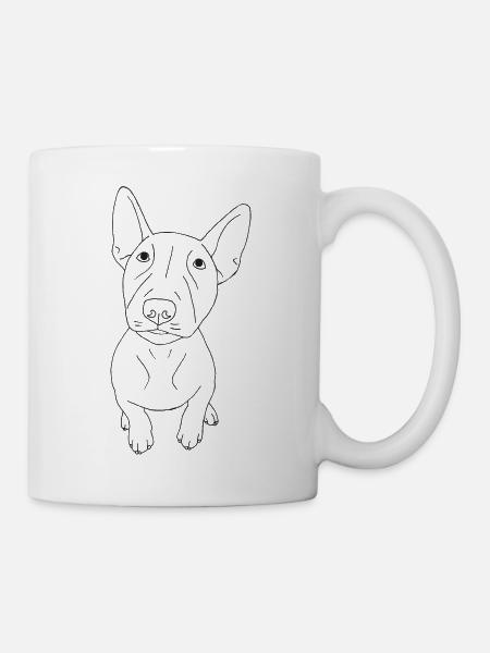 Bullterrier Puppy - Tasse - Weiß