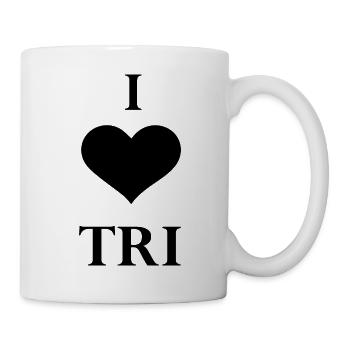 Triathlon Natation Vélo Course Marathon - Mug blanc - blanc - Droite