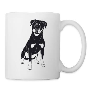 Rottweiler - Tasse - Weiß - Rechts