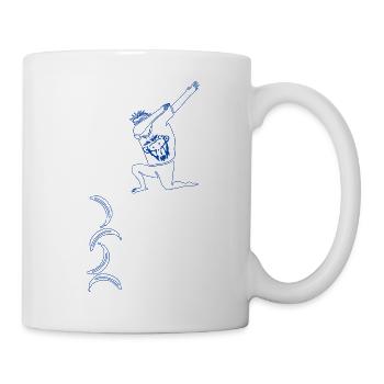 Chimpanzee and bananas - Mug - white - Right