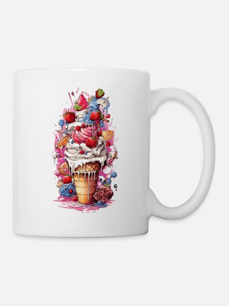 Icecream - Tasse - Weiß