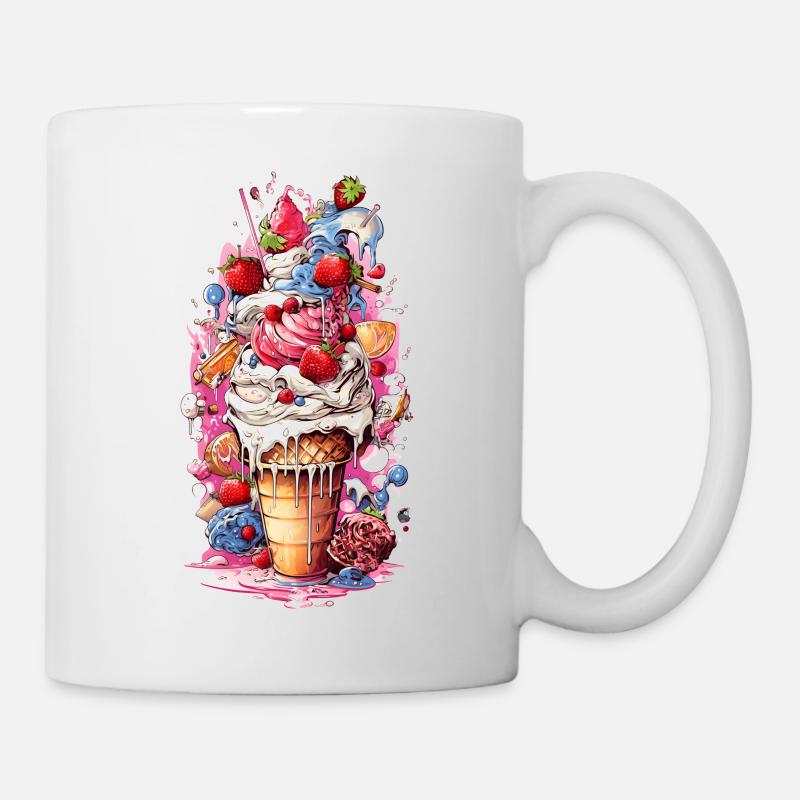 Icecream - Tasse - Weiß