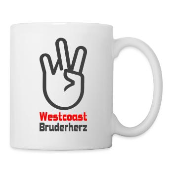 Westcoast Bruderherz - Tasse - Weiß - Rechts