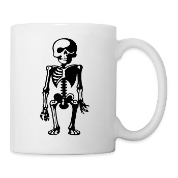 Skeleton Costume Bones Halloween Horror - Mug - white - Right