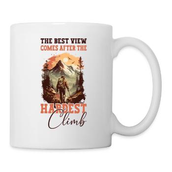 Montagne, alpinisme, randonnée, randonnée, escalade, nature - Mug blanc - blanc - Droite
