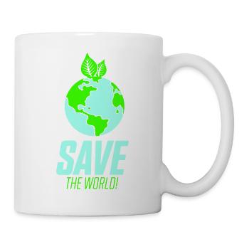 save the world - Mug - white - Right