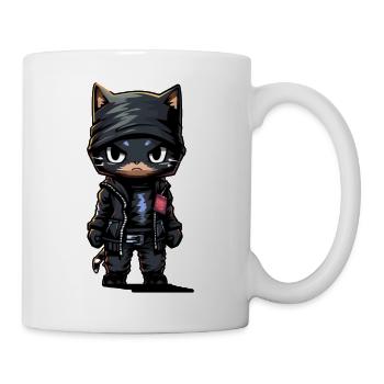 Katze Dieb 2 - Tasse - Weiß - Rechts