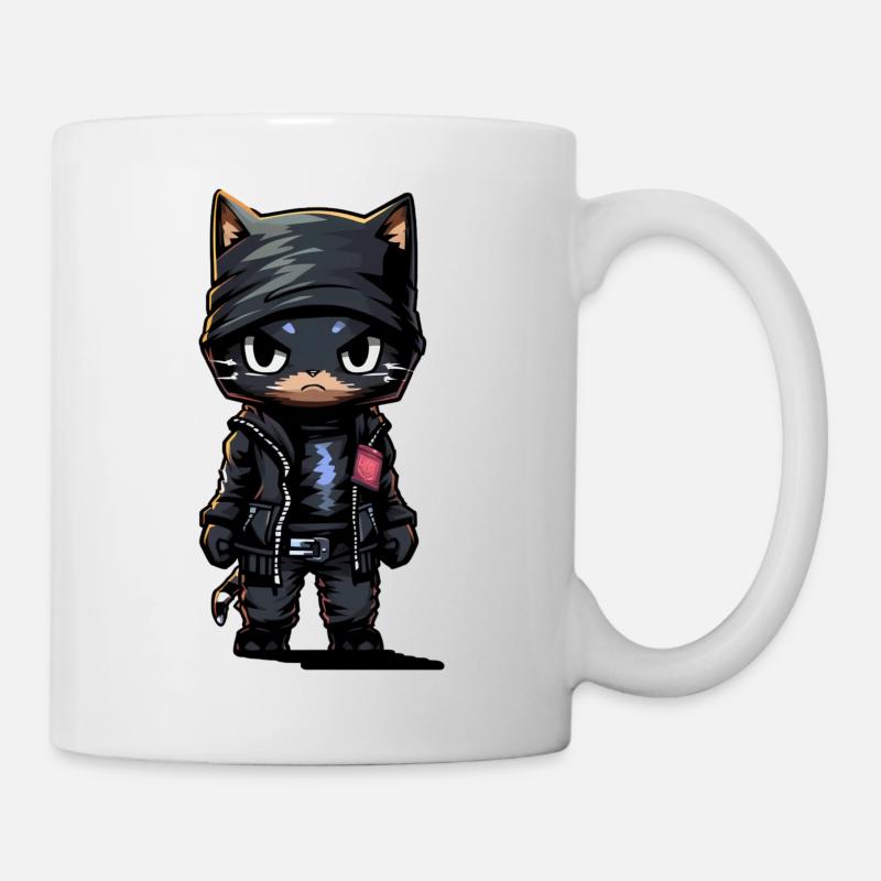 Katze Dieb 2 - Tasse - Weiß