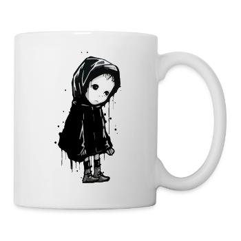Lisa traurig Straßenkunst - Tasse - Weiß - Rechts