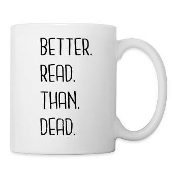 livre amoureux typographie livre dragon love book - Mug blanc - blanc - Droite