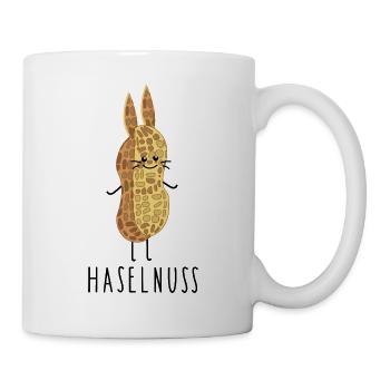 Erdnuss und Haselnuss - Tasse - Weiß - Rechts