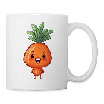 Kawaii Carrot: Cute Vegetable Friend - Mug - white - Right