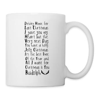X-Mas Song Medley - Tasse - Weiß - Rechts