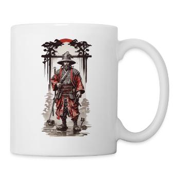 Japanese Samurai Essence in Ukiyo-E Art Style - Mug - white - Right