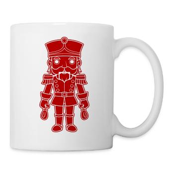 Nussknacker Weihnachten - Tasse - Weiß - Rechts