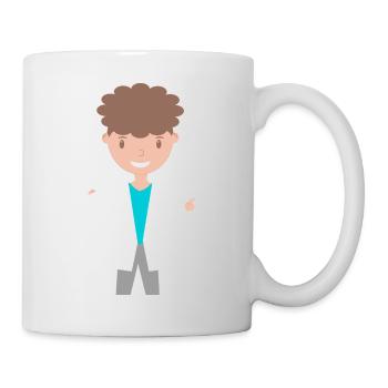 Person Illustratiert (Malte) - Tasse - Weiß - Rechts