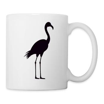 Flamant rose - Mug blanc - blanc - Droite