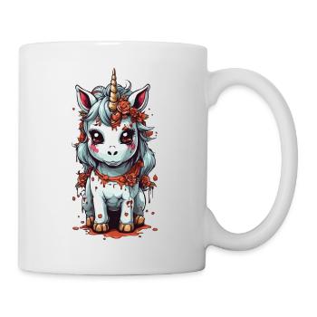 Kawaii Halloween Licorne mystique - Mug blanc - blanc - Droite