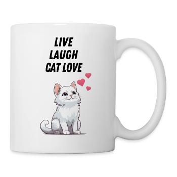 Cat Love Katzenliebe - Tasse - Weiß - Rechts