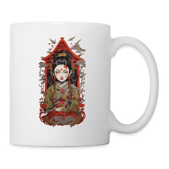Oni Demon Streetwear Japan Art Style Retro Design - Mug - white - Right
