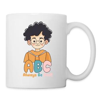 Schulkind ABC Junge Einschulung Allways be Call - Tasse - Weiß - Rechts