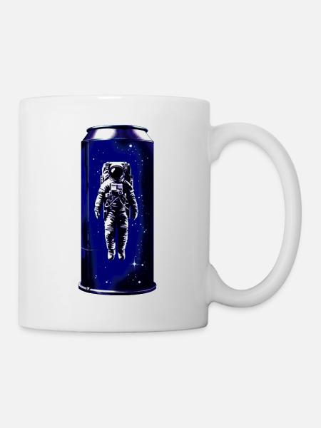Astronaut in der Dose - Tasse - Weiß