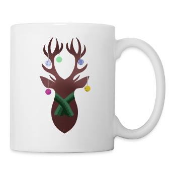 Renne de Noël - Mug blanc - blanc - Droite