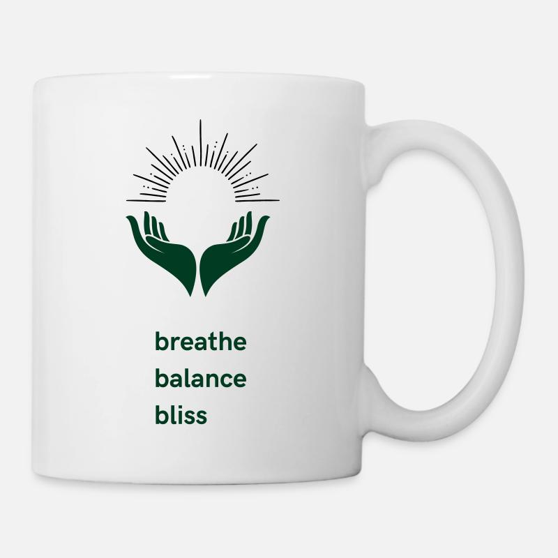 Équilibre et béatitude - Mug blanc - blanc