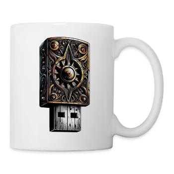 Dark USB - Mug blanc - blanc - Droite