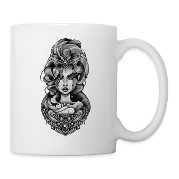 Dunkle Prinzessin - Tasse - Weiß - Rechts