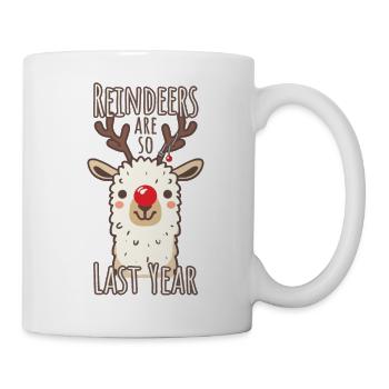 Lama Alpaka Weihnachten Spruch - Tasse - Weiß - Rechts