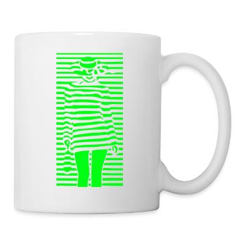 Beautiful female paint fashion colorful woman art - Mug - white - Right