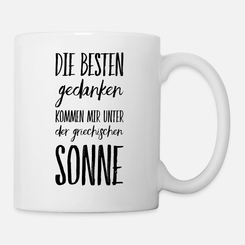 Lustiger Griechischer Spruch Griechenland Geschenk - Tasse - Weiß