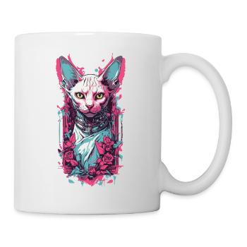 Düstere Gothic Sphynx Katze Pastel Goth Design - Tasse - Weiß - Rechts