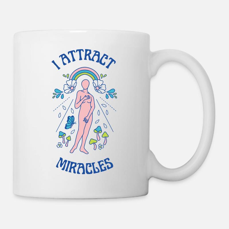 Citation de la loi de l’attraction - Mug blanc - blanc