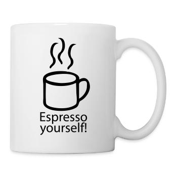 Espresso yourself Kaffee - Tasse - Weiß - Rechts