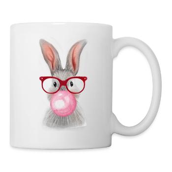 Kaninchenkaugummi gekaut - Tasse - Weiß - Rechts