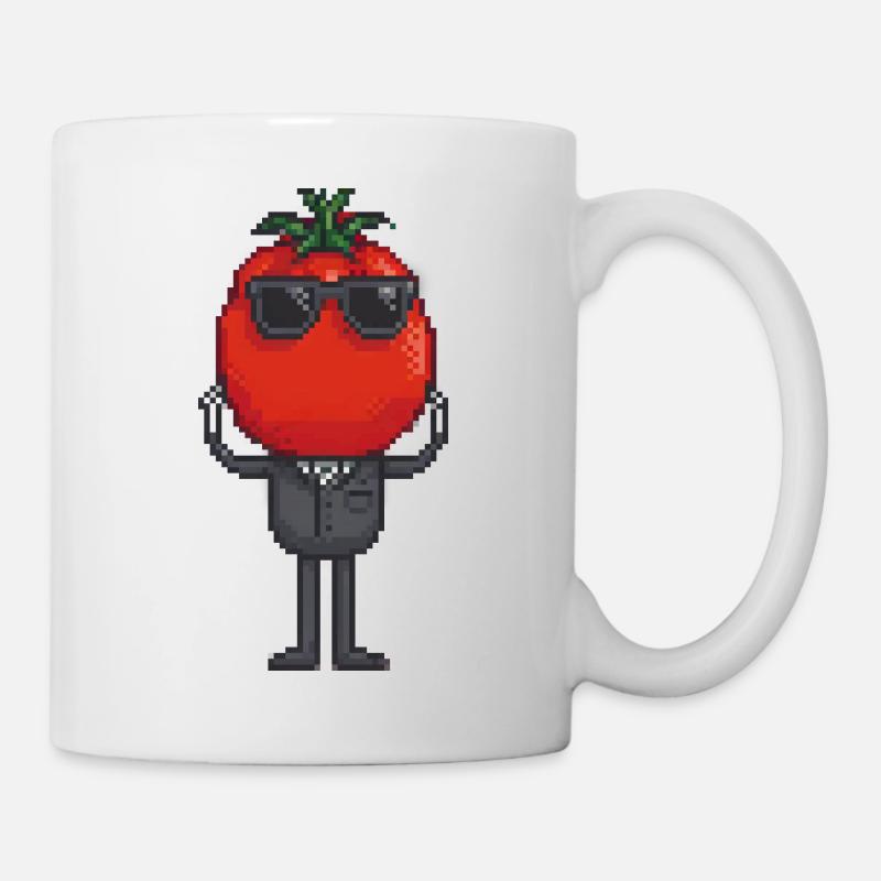 Tomate in Tux - Tasse - Weiß