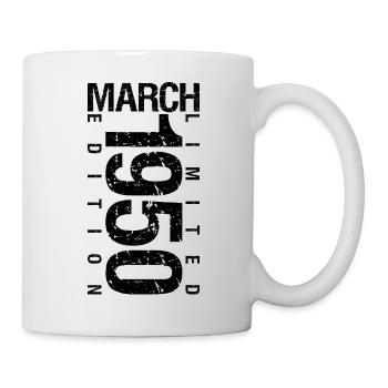 Birthday March 1950 March born in March - Mug - white - Right