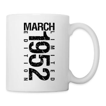 Birthday March 1952 March born in March - Mug - white - Right