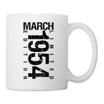 Birthday March 1954 March born in March - Mug - white - Right