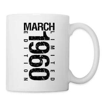 Birthday March 1960 March born in March - Mug - white - Right