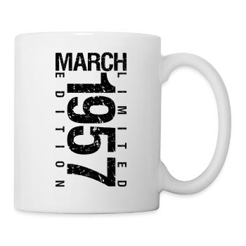 Birthday March 1957 March born in March - Mug - white - Right