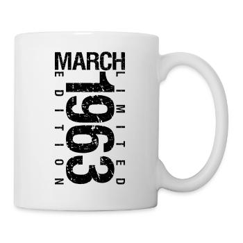 Birthday March 1963 March born in March - Mug - white - Right