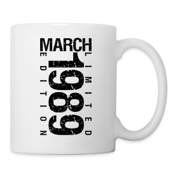 Birthday March 1989 March born in March - Mug - white - Right