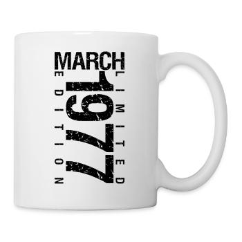 Anniversaire Mars 1977 Mars né en Mars - Mug blanc - blanc - Droite